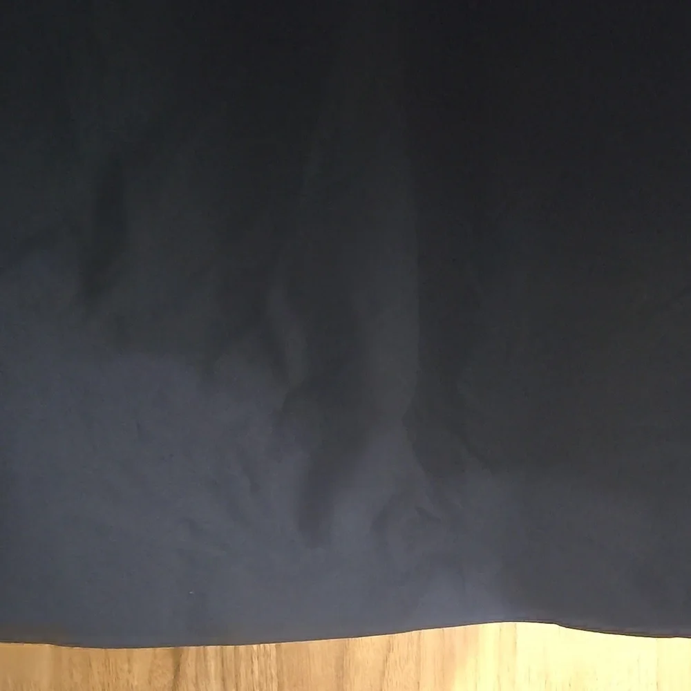 COS-Elastic Waist & Pockets Midi 100% Polyester Navy Skirt-Size 2